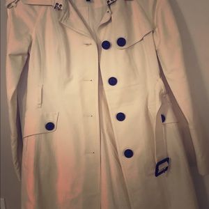 BCBG Maxazria White Trench